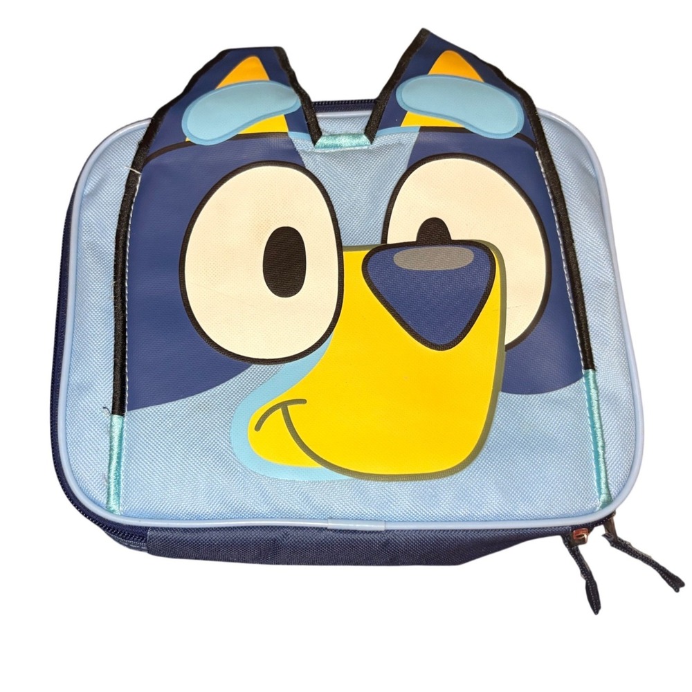 Bluey Lunch Box Insulated Bag Kids Blue Yellow Character